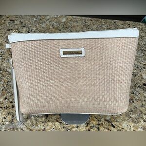 Nanette Lepore Women's Beige Textured Clutch. NWOT.